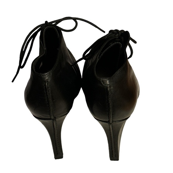 Clark’s Narrative black lace up pointed wedge high heels booties ankle boots 9.5 - Picture 6 of 10